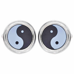 yin yang cufflinks