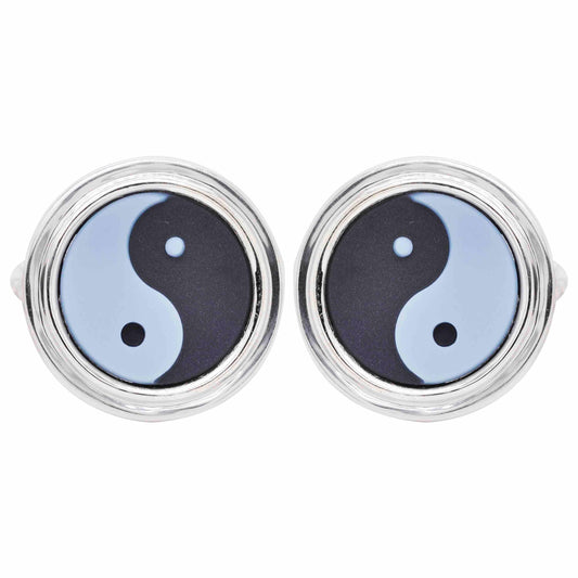 yin yang cufflinks