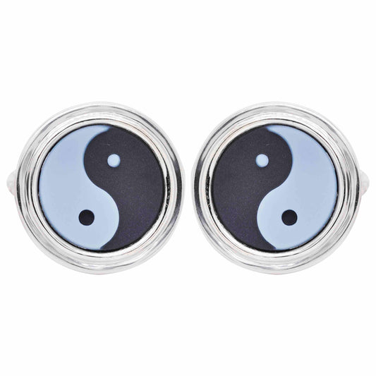 yin yang cufflinks