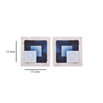 Art Deco Square Abstract Cameo Cufflinks - Vaibhav Dhadda Jewelry