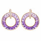 circle diamond earrings