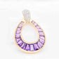 18K Gold Amethyst Diamond Raindrop Set - Vaibhav Dhadda Jewelry