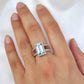 art deco aquamarine diamond ring