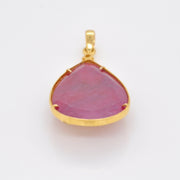 Reversible African Ruby Bird Pendant