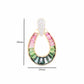 18K Gold Bi-Color Tourmaline Diamond Raindrop Pendant