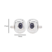 Blue Sapphire Gemstone Cufflinks - Vaibhav Dhadda Jewelry