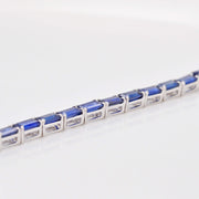 Tennis Bracelet - Blue Sapphire Octagon Edition