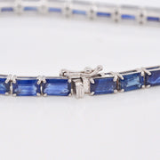 Tennis Bracelet - Blue Sapphire Octagon Edition