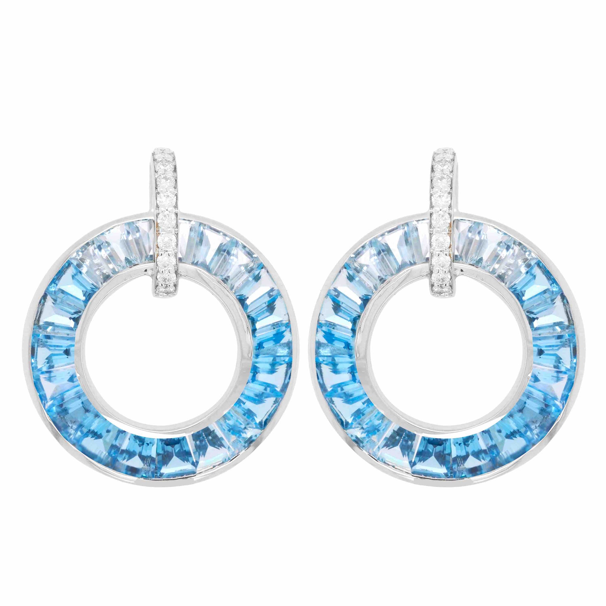 blue topaz earrings