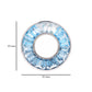 18K White Gold Gradient Blue Topaz Circle Pendant Necklace - Vaibhav Dhadda Jewelry