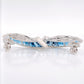 Sickle Blue Topaz Earrings