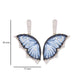 18K Gold Hand-Carved Agate Butterfly Diamond Dangle Drop Earrings - Vaibhav Dhadda Jewelry