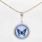 diamond butterfly necklace