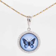 diamond butterfly necklace