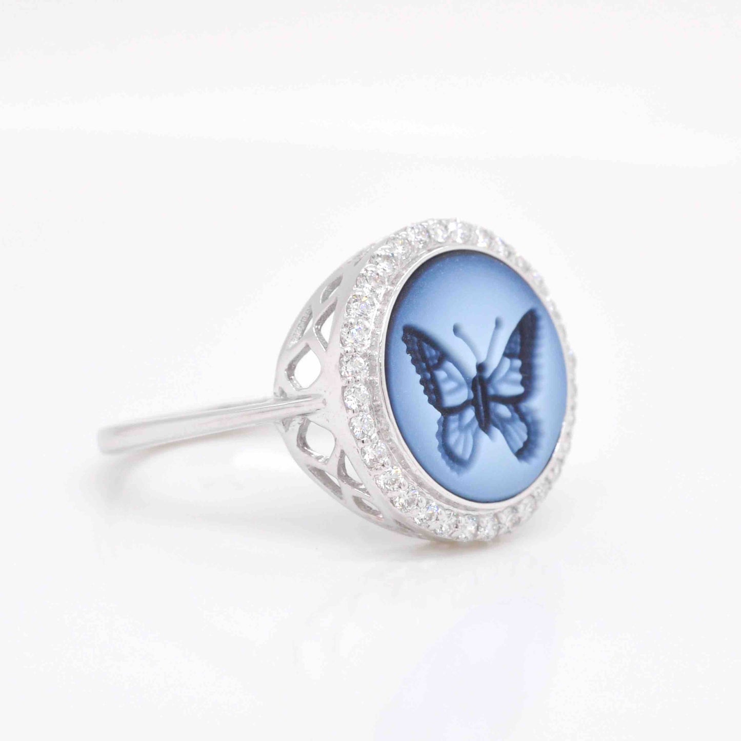 butterfly diamond ring