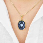 Cancer Gold Pendant