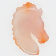 Natural Agate Chalcedony Horse Face Carving
