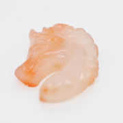Natural Agate Chalcedony Horse Face Carving