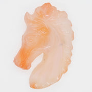 Natural Agate Chalcedony Horse Face Carving