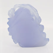 Blue Chalcedony Hand-Carved Buddha Carving