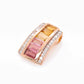 pink tourmaline pendant necklace gold