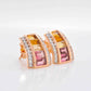 citrine drop earrings