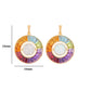 Circle Rainbow Opal Reversible Pendant
