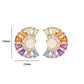 Circle Rainbow Ferris Wheel Earrings