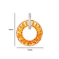 Circle Citrine Diamond Pendant