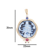 Cameo Christmas Tree Pendant