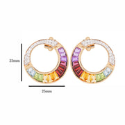 Cleopatra Rainbow Stud Earrings