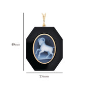 Elegant Aries Zodiac Pendant Featuring Ram Emblem.