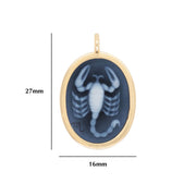 Zodiac Scorpio Reversible Pendant