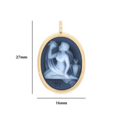 Zodiac Virgo Reversible Pendant