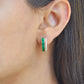 emerald diamond earrings