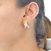 Circle Rainbow Ferris Wheel Earrings