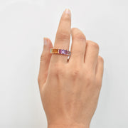 Rainbow Eternity Band Ring
