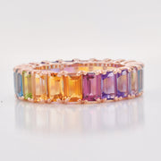 Rainbow Eternity Band Ring