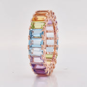 Rainbow Eternity Band Ring