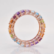 Rainbow Eternity Band Ring