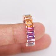 Rainbow Eternity Band Ring
