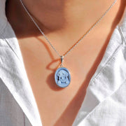 silver labrador necklace