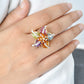 Multicolor Flower Ring
