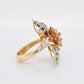 Multicolor Flower Ring