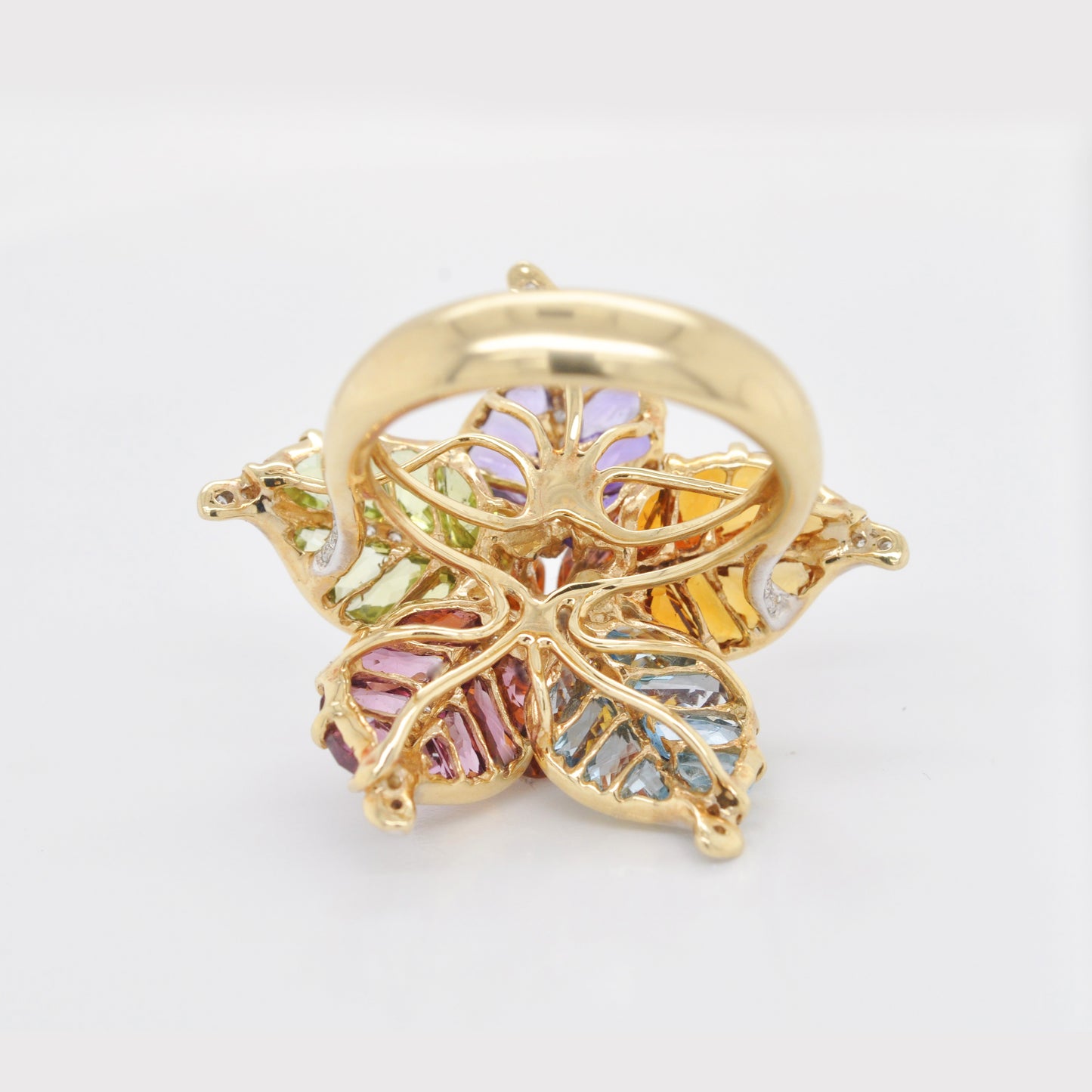 Multicolor Flower Ring