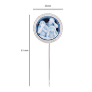 Cameo Monkey lapel pin