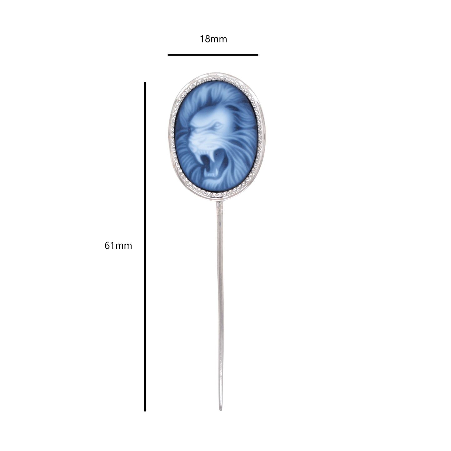 Cameo Lion Lapel Pin