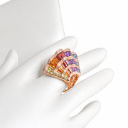 Rainbow Cocktail Ring