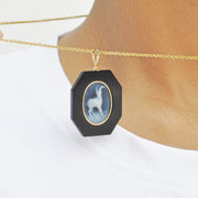 Astrology Jewelry Piece: Gold Capricorn Goat-Fish Pendant. 