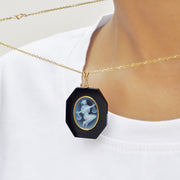 Elegant Libra Birthstone in Polished Onyx.